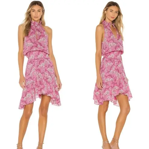 ALC Frank A.L.C. Cody Floral-Print Asymmetrical Halter Dress