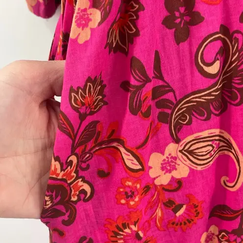 MISA Los Angeles Ysabel Dress Extra Small 100% Cotton Maxi Tiered Ruffle Floral