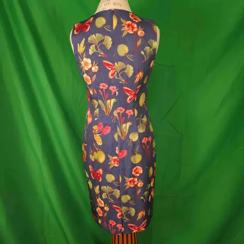 J. McLaughlin ‎ Womens Blue Red Greenhouse Belinda Dress 4