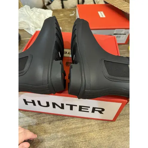 Hunter Boots New Women Original Insulate Black Round Toe Pull On Chelsea Size 10