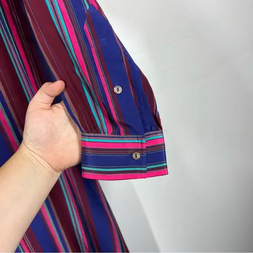 Figue 100% Silk Elena Striped Dress Size XL