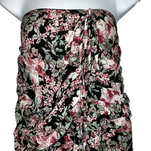 Walter Baker Gorgeous Tropical Night Strapless Slanted Hem Dress NWOT $188 4