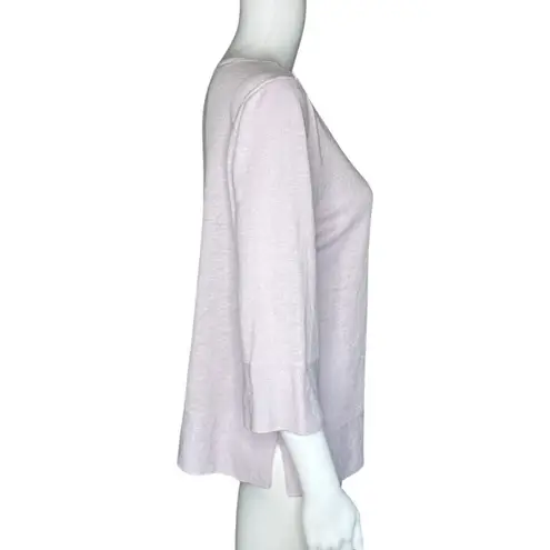 J. Jill Sweater Womens Large Purple Linen Blend Office Casual Versatile Minimal