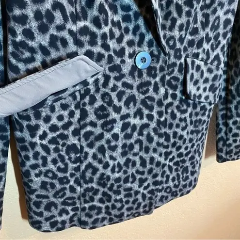 CAbi  Jungle Jacket leopard print blazer #3373 button closure size 4