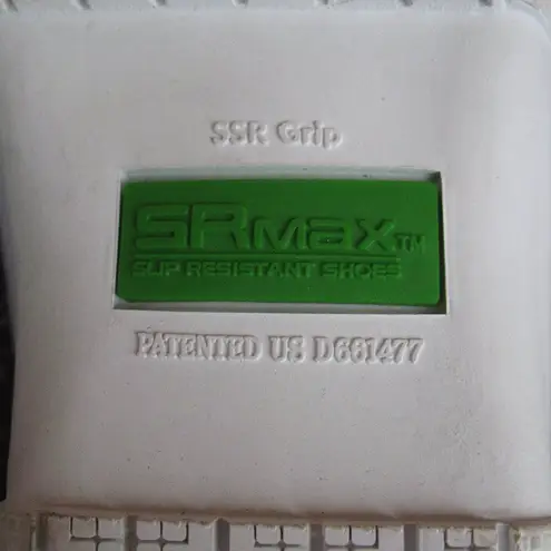 Womens White Slip Resistant Work Shoes Dress Flats White Size 8