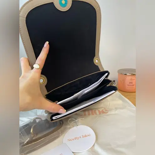 See By Chloe Hana shoulder bag, grained and suede cowhide with adjustable strap