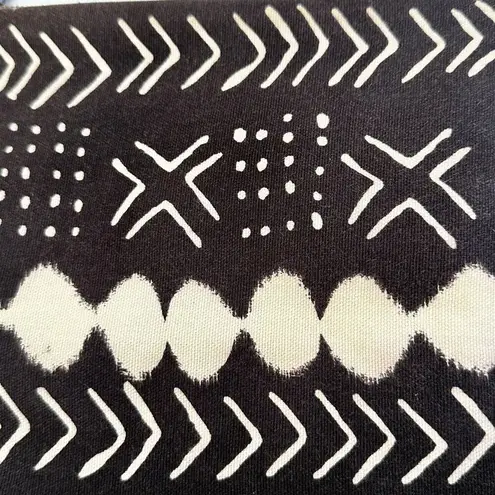 Maddie Kay faux leather and cloth fold over clutch Brown