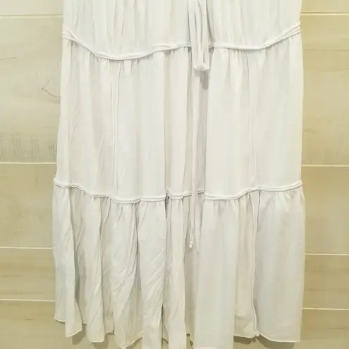 {S} Juli & Fred Off White Lace Up Dress