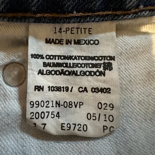 Harley Davidson 1990s Medium Wash Blue Bootcut High Rise Jeans Womens 14P 36W