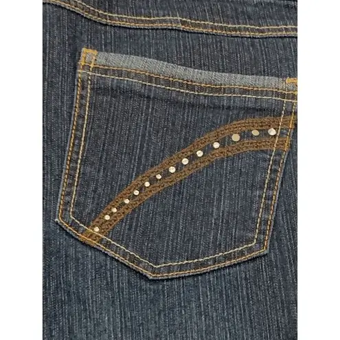 Evil Gemelli Flared Jeans Embellished Back Pockets Size 20 Blue