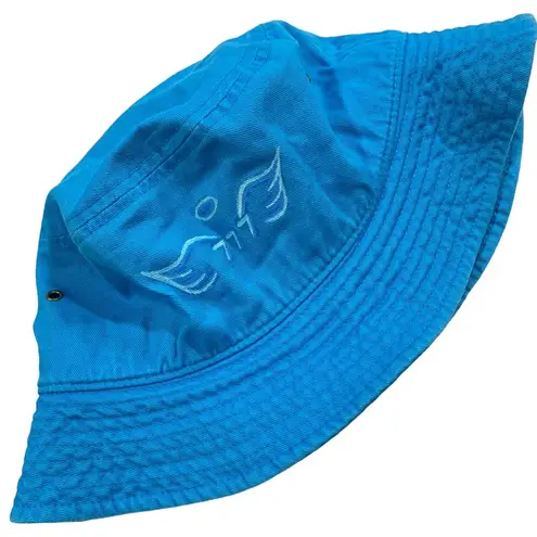 Hand Painted Blue Angel Wings 777 Bucket Hat