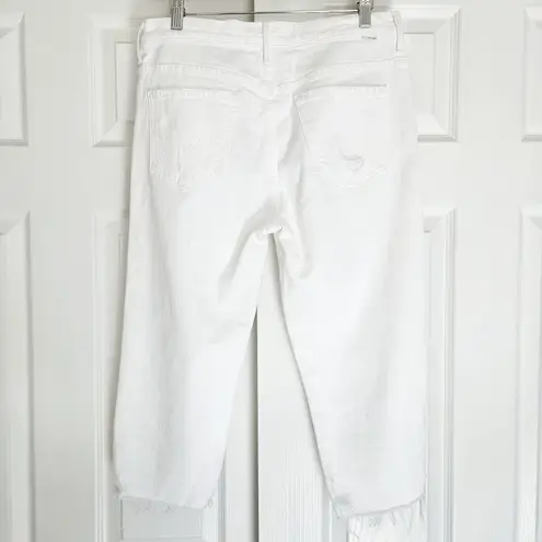 MOTHER White Capri The Almost Saint Almost Innocent Jean Size 28