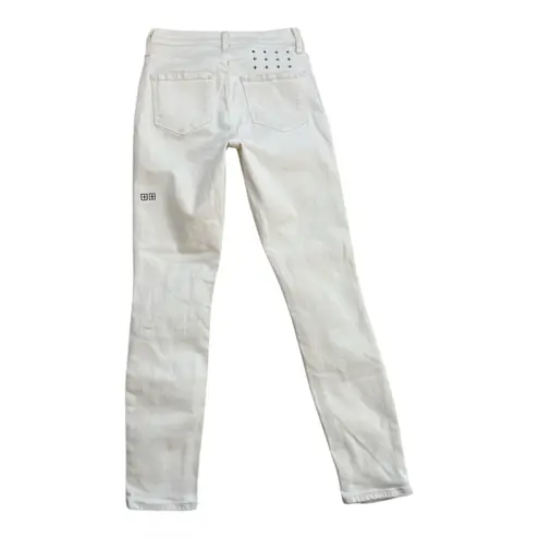 Ksubi Women’s Hi N Wasted Ankle Crop Jeans in White | 25