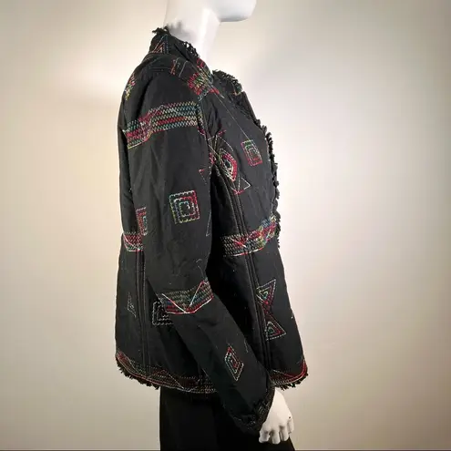 Christopher & Banks Retro Cotton Embroidered Jacket