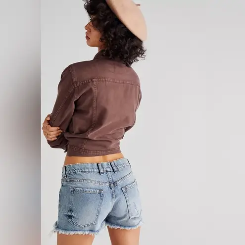 NWT Free People X SER.O.YA Lyle Shorts Denim in Sorrento Size 29 Distressed Blue