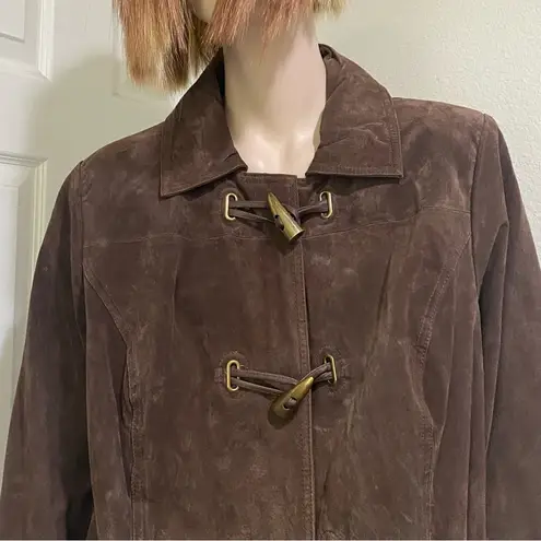 BRADLEY BAYOU Brown Suede Leather Horn