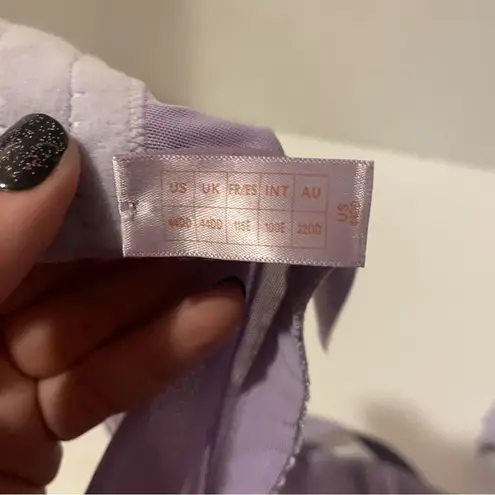 Savage X Fenty Women's Flocked Logo Demi Bra Lavender 44DD underwire