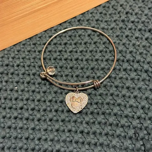 Disney  Minnie Mouse Mickey Silver Alex Ani Style Bracelet ILL BE YOUR MINNIE