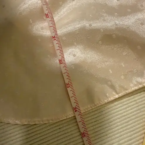 Lisa Intimates Satin Nightshirt Champagne Polka Dot Button Front M Size M