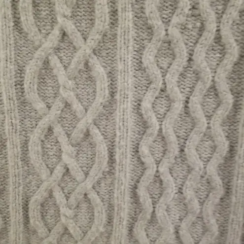 đź’•FAVORITE DAUGHTERđź’• Cable Knit Mini Skirt Wool Cashmere Storm Cloud Grey L NWT Gray Size L