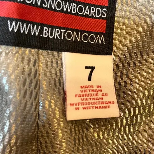 Burton Snowpants White Black Ski Dryride The White Collection Polka Dot SZ 7