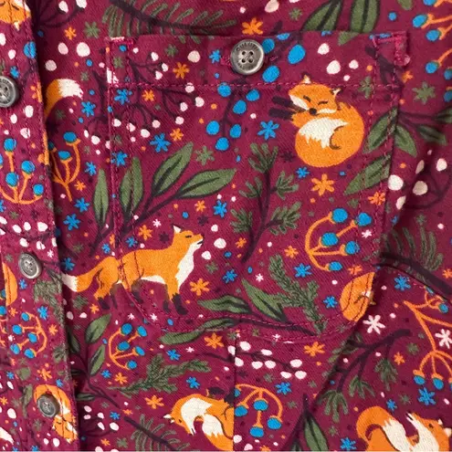 Duluth Trading Co Women’s Free Swingin’ Fox Flannel Button