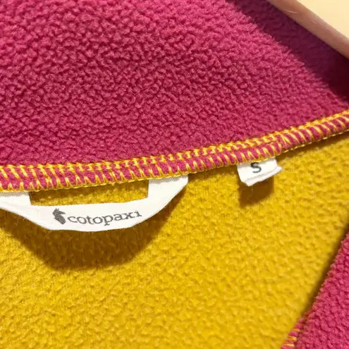 Cotopaxi Amado Color Block Quarter Zip Fleece Pullover - size Small