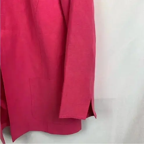Coldwater Creek  Barbie Pink Linen Silk Blazer Small
