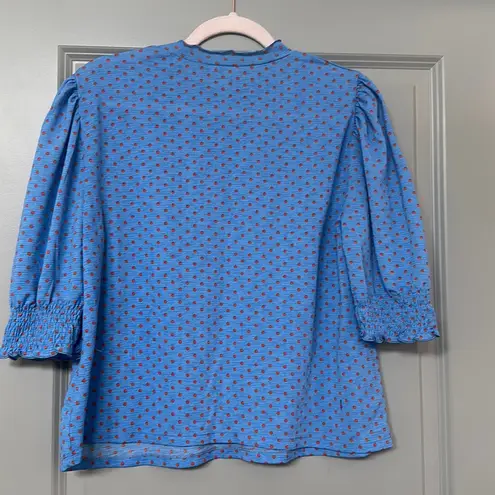 ZARA  Polka Dot Puff Sleeve Blouse