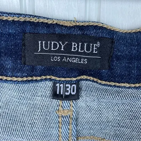 Judy Blue Jeans Boyfriend Fit Women's Size 11/30 Distressed Denim Bleach Splash