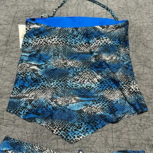 Becca NEW by Rebecca Virtue Animal Snake Untamed Tankini Swim Top & Bottom Set