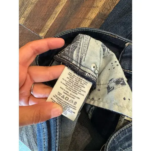 Pilcro and the Letterpress  superscript dark wash denim jeans size 27