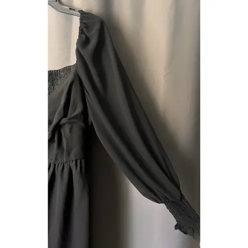 Eloquii Twisted Bodice Mini Dress Babydoll Smocked Empire Waist 22 Flowy Stretch