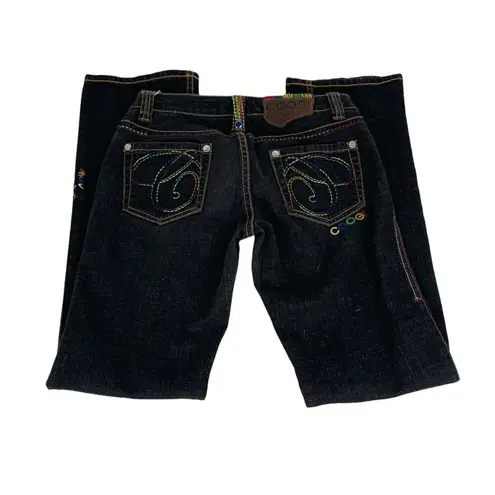 COOGI Straight Leg Black Jeans Size 7
