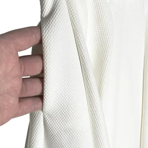 Torn By Ronny Kobo Women’s Ivory Pique knit pleated mini skirt