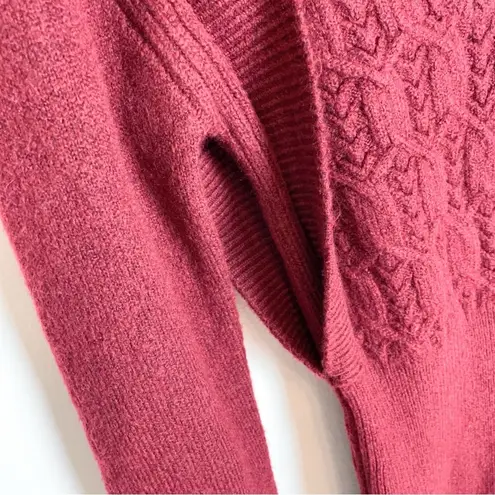 Lost + Wander Sydney Burgundy Wine Mini Knit Sweater Dress One Size NWT