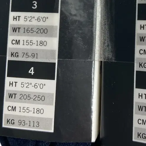 Hue NWT navy blue + black opaque control top tights size 2 M