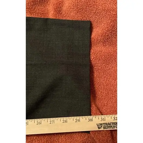 St. John Women’s 12 Diana Wool Blend Dress Pants Wide Leg Pleated Gray High Rise