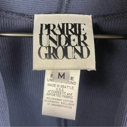 Prairie Underground Dress Your Orbit Long Sleeve Cotton Cowl Neck Tunic Medium Blue