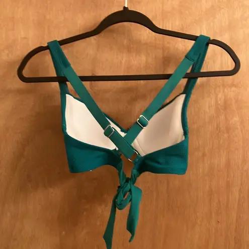Time And Tru  teal bikini top