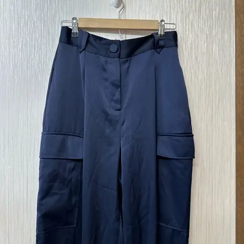 River Island Navy Blue Cargo Pants with Versatile Style