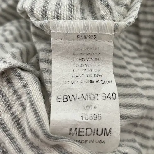 Elan Striped Asymmetrical Multi Look Dress and Skirt
White Gray Size Medium