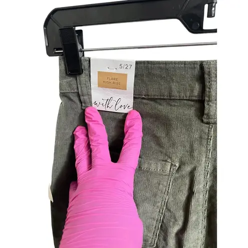 YMI Flare High Rise 5 Juniors Corduroy Pants Jeans Bell Bottoms Summer Olive New Green Size undefined