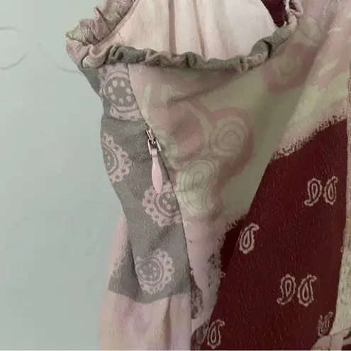 Wilfred Aritzia Soft Pink and Purple Patchwork Fable Dress sz 10