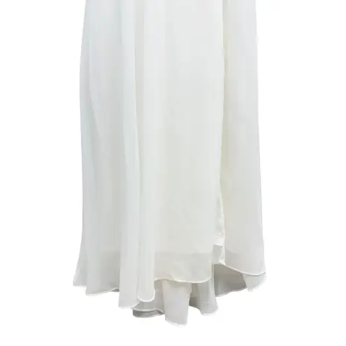 Lulus Beautiful Perfection White Flutter Sleeve Embroidered Maxi Dress XS NWT