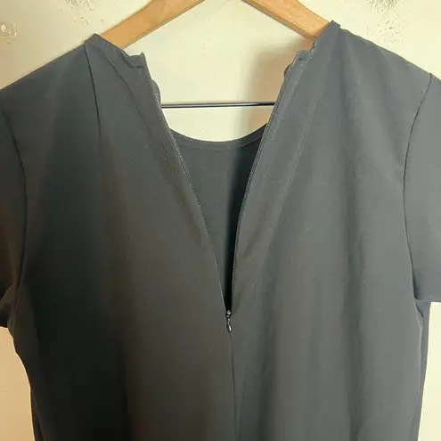 ALBION FIT - Front Tie Top Black Size S