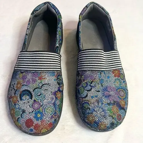 Alegria Glee Hippie Chic Dottie Colorful Women's Slip-On Shoes Size 38 US 7.5-8