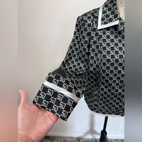 St. John Sport Shimmer Vintage Crop Blazer