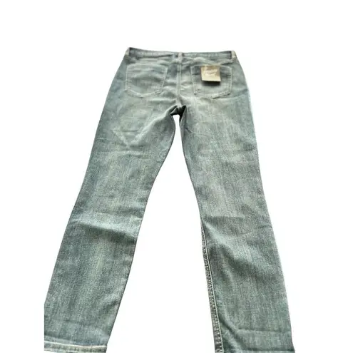 Women's studio blue Blue Bootcut Jeans Size M Mid Rise Classic Fit Denim