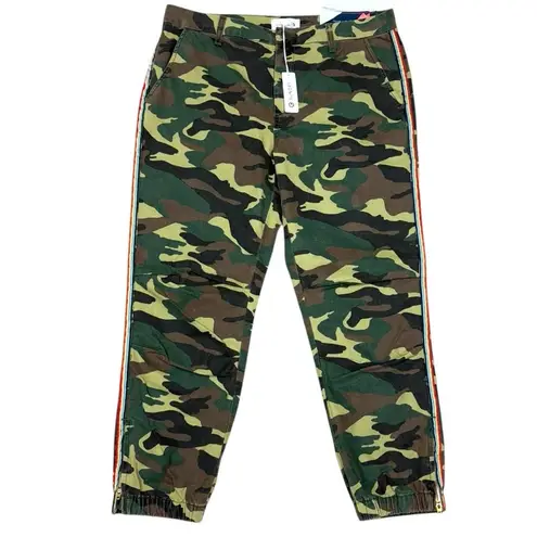 Sundry Camo Pants with Rainbow Stripe Accents Size 30 NWT Lightweight Summer